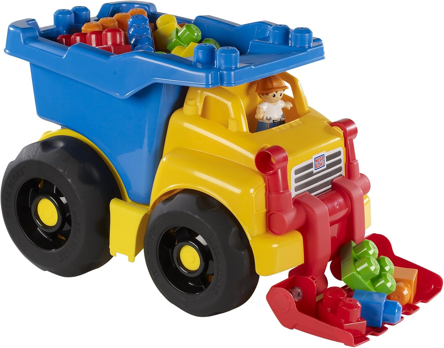 mega bloks dump truck with scoop