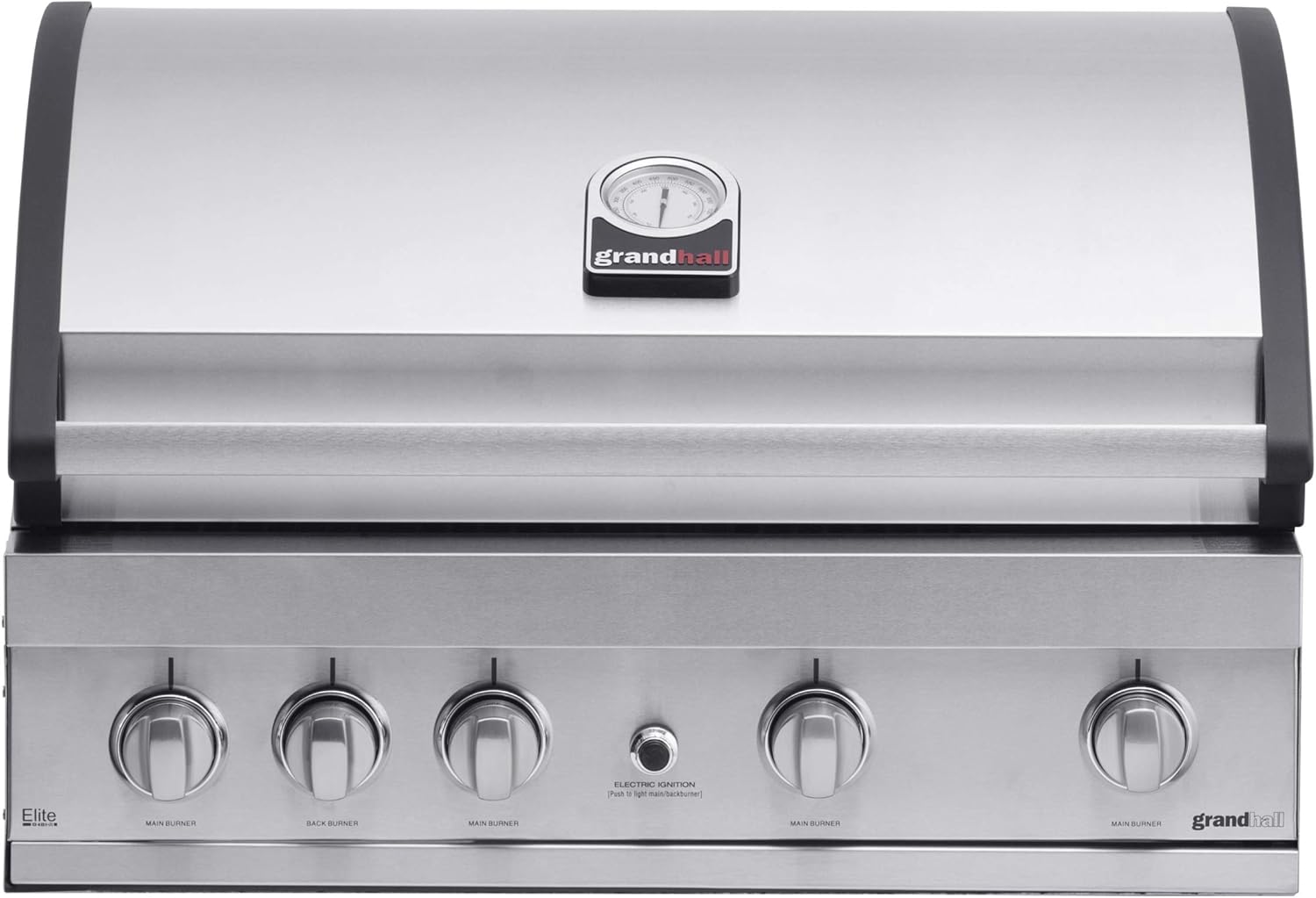 Grandhall Einbaugrill Gasgrill Elite G4 Built-in 21,5 kW 4 Brenner, 1 Heckbrenner K04000203A