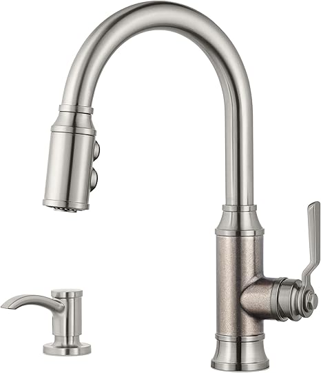 Pfister F5297bcse Breckenridge 1 Handle Pull Down Kitchen Faucet