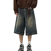 Baggy Jean Shorts Men Women Long Jorts Y2k Hip Hop Demin Shorts Vintage Skater Jeans Streetwear