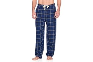 Ashford & Brooks Mens Super Soft Flannel Plaid Pajama Sleep Pants