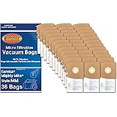 Envirocare Replacement Micro Filtration Vacuum Cleaner Bags made to fit Eureka Style MM 60297A Style-10. Replaces Part# 60295C Mighty Mite Vacuums 36 pack