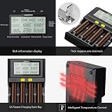 COSOOS Fastest 18650 Charger 3A Quad Quick LCD Temp Control view 4