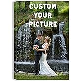 xzartdiy Ship Next Day, Custom Canvas Prints with Your Photos, Personalized Picture Print Customized Gifts for Family Pet Baby Mom Dad Man Women Couples Wedding Wall Art Decor, 8x12''