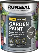 Ronseal Garden Paint Charcoal Grey 750ml Exterior Protective Paint view 5