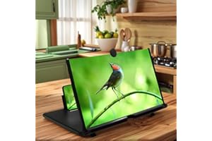 Universal Phone Screen Magnifier with Pull Type Amplifier HD Video Viewer Desktop Lazy Bracket for Home Entertainment