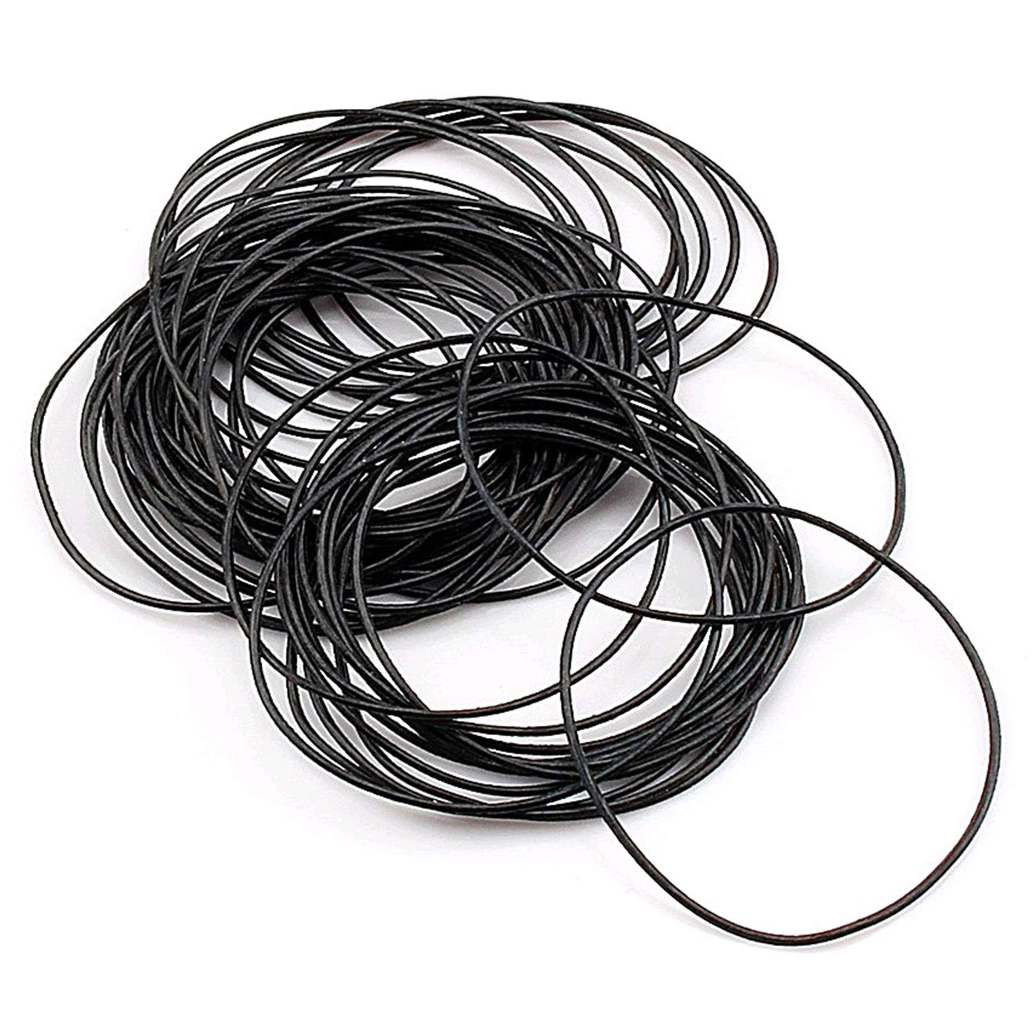 Fdit Unisex-Adults O-ring seals, 950pcs, 19 Sizes (12-30mm), 0.6mm Thick, Rubber, Waterproof, Watch Parts