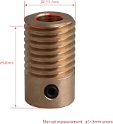 CNBTR Yellow Brass Gear Shaft 6mm Hole 31mm Outer Dia 60T Gear Wheel 0.5 Modulus view 5