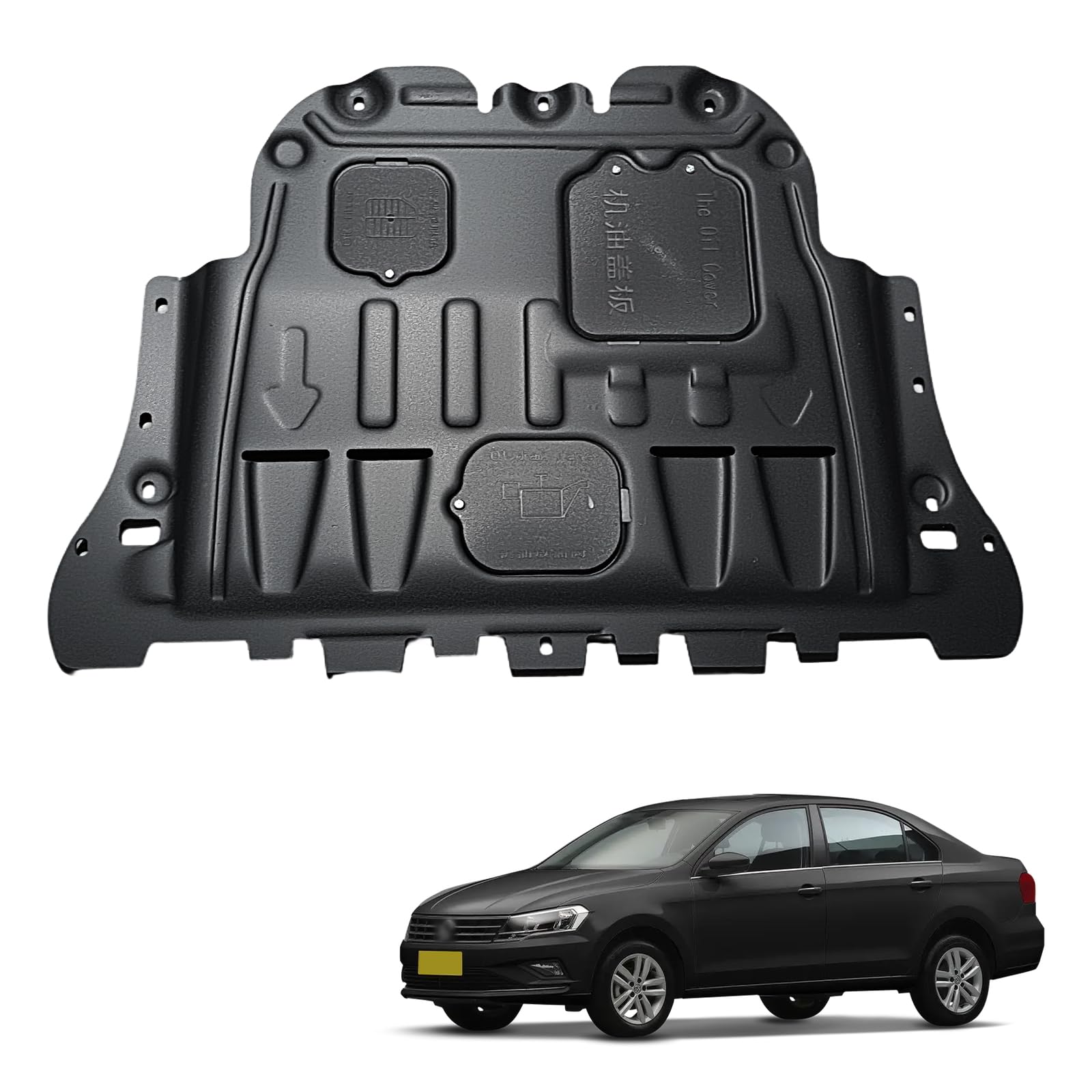 Photo 1 of Front Engine Splash Shield Fit for Volkswagen Jetta 2019-2024, Direct Replacement Engine Splash Guard,Engine Guard for Underbody Protection