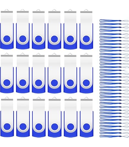 Lot De 100 Clés USB 8 Go – LCWAMY, Vitesse 21/14 Mo/s, Design Rotatif