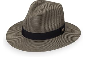 Wallaroo Hat Company Men’s Palm Beach Fedora Sun Hat – UPF 50+, Modern, Adjustable, Packable, Designed in Australia