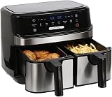 EMtronics Dual Air Fryer 9L 1750W 8 Pre-Set view 7
