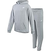 New Balance Girls Sweat Suit Set - 2 Piece Soft Fleece Athletic Pullover Hoodie and Jogger Sweatpants for Girls (Sizes: 7-16)