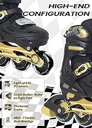 MammyGol Inline Skates for Boys and Girls Youth, 4