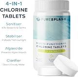 CUQOO Pure Splash 1kg Chlorine Tablets 4-in-1 Sanitiser Algaecide Clarifier view 2