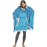 Catalonia Oversized Hoodie Sweatshirt Poncho, Casual Hoodie Cape, Batwing Coat Pullover Blanket, Comfortable, Roomy | Gift for Adults Women