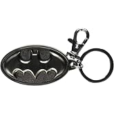 DC Batman Logo Pewter Keyring Silver, One Size