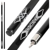 Dysdensa Fiberglass Billiard Pool Cue Stick, Available Weights &amp; Set | For beginner home &amp; bar game, 19-21oz, 58 inch, 13mm rainbow tip, 3/8*8 joint, Durable for long-term usage