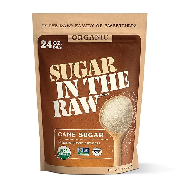 ORGANIC WHITE SUGAR IN THE RAW®, 250 COUNT