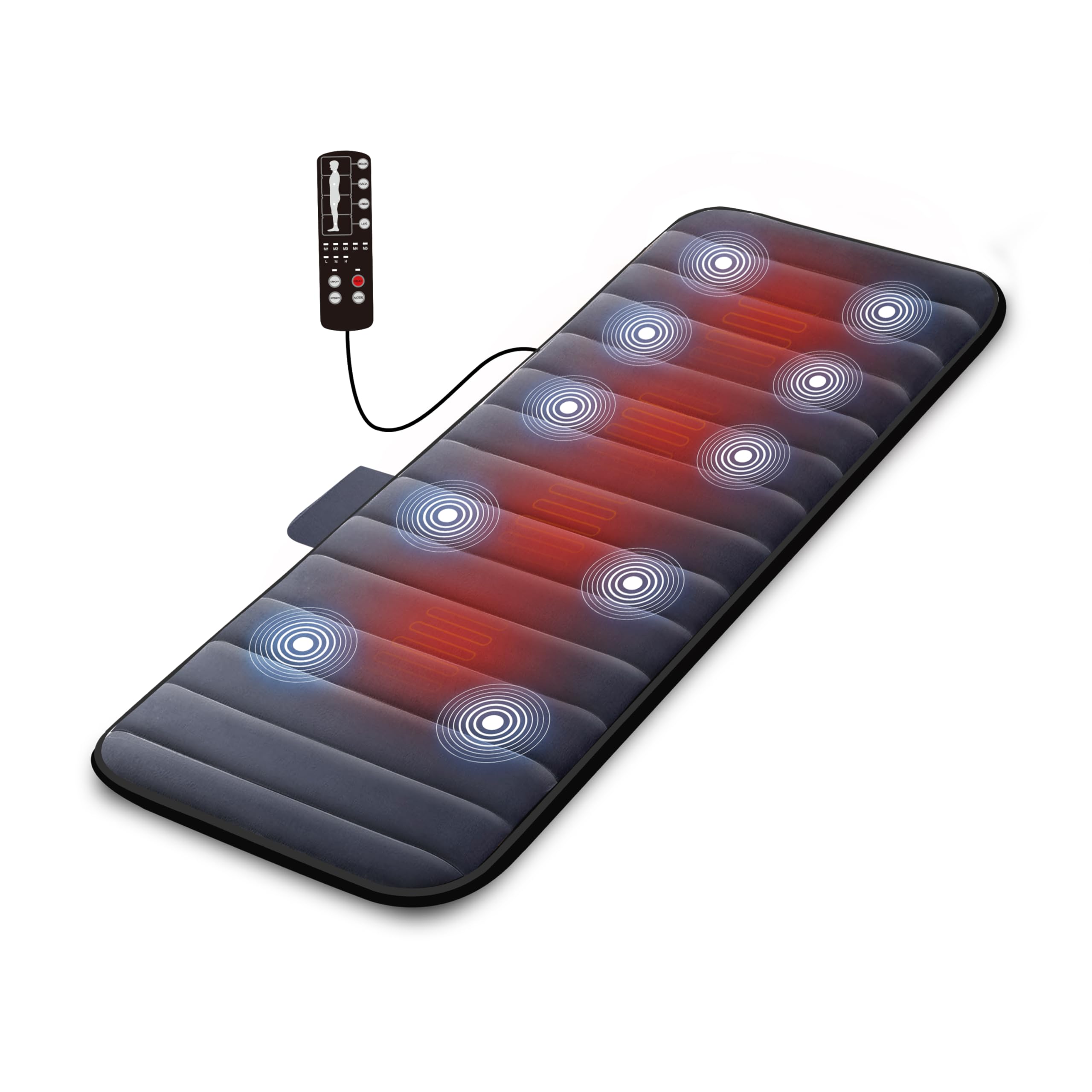 COMFIER Full Body Massage Mat Pad with Heat, Chair
