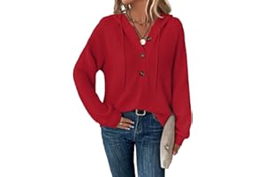 RIROW Womens Tops Long Sleeve Hoodies Waffle Drawstring Sweatshirt 2025 New S-3XL