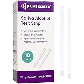 Prime Screen Saliva Alcohol Test Strip, High Accurate Home Test, Result in 2 Minutes - 10 Tests