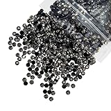 qiipii 620PCS 6mm Metallic Gray Resin Rhinestones