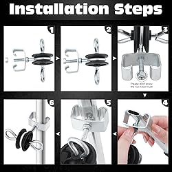 Gisafai 6 Pcs Electric Fence Gate Handles T Post