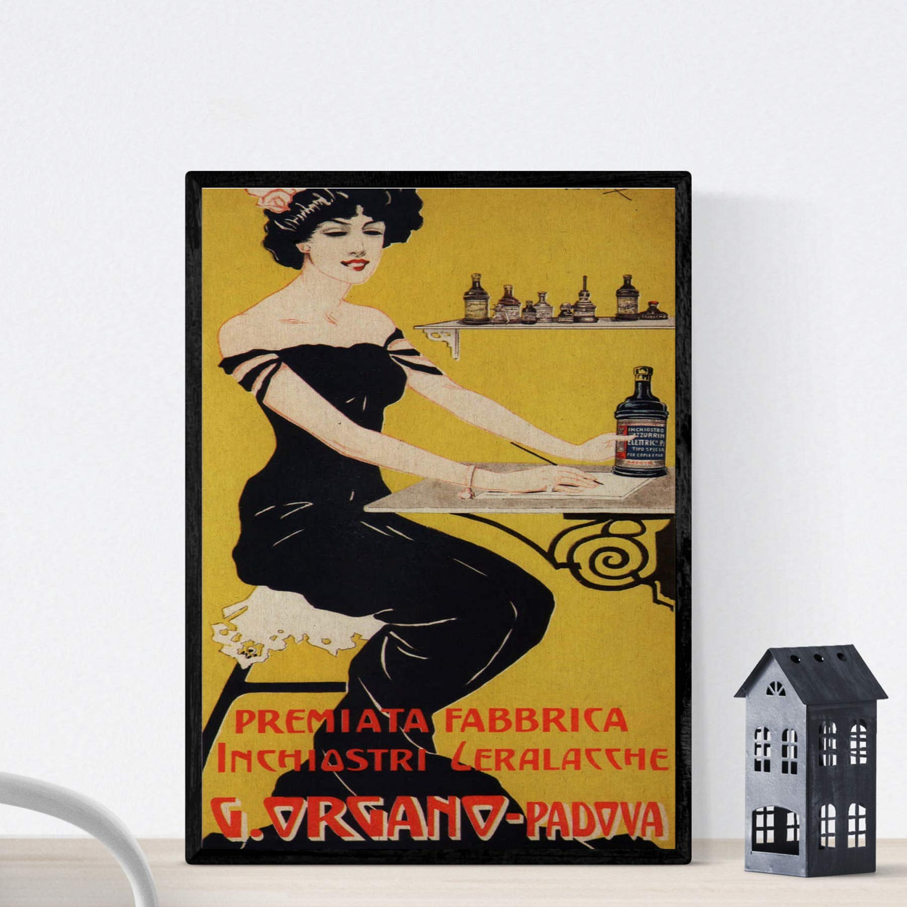 Nacnic Vintage Poster Italian Vintage Ad G. Organo - Padova. A4 size