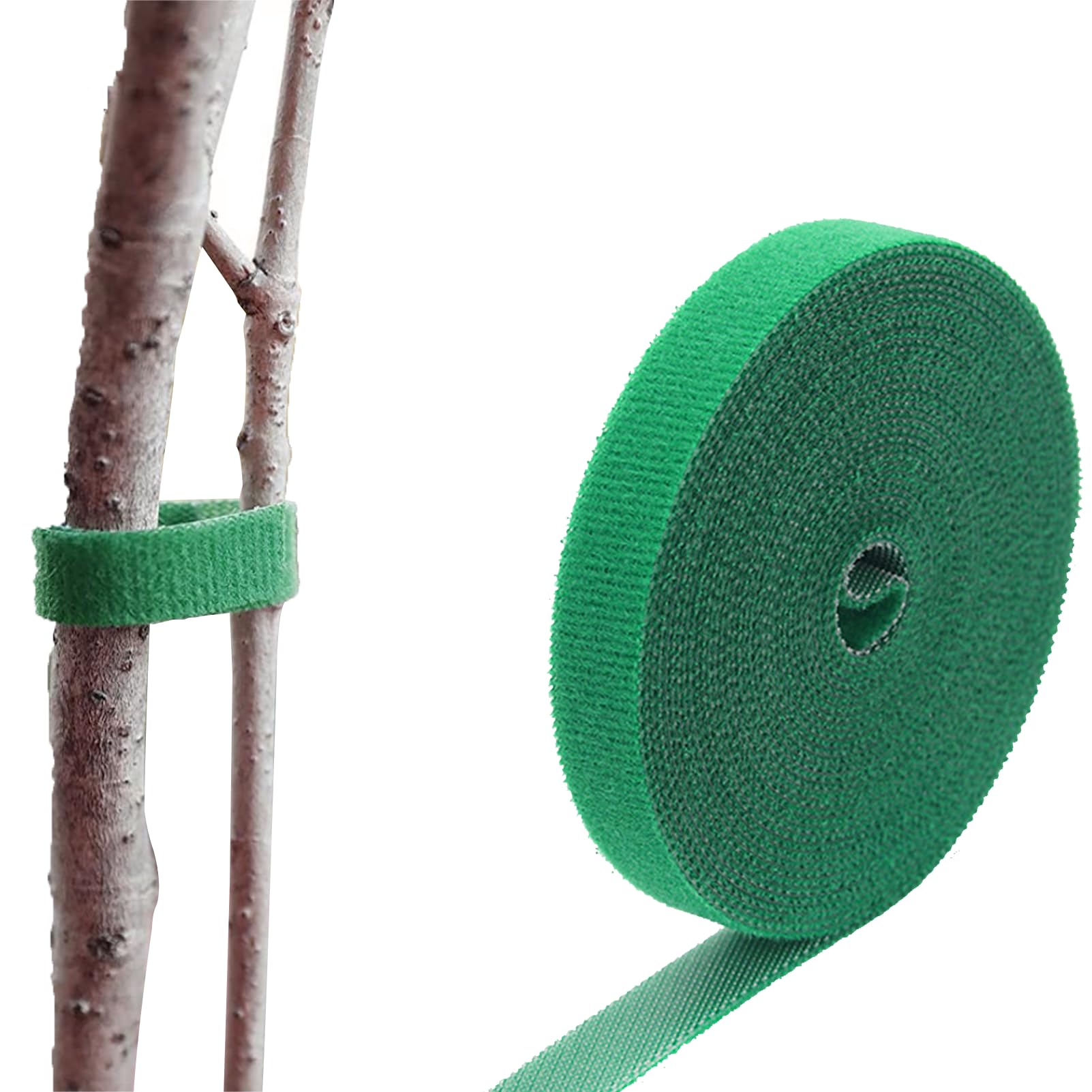 UTEFIF 20 m Plant Ties, Plant Tape, Resealable Cable Ties - Green