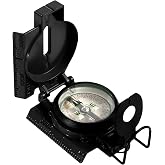 Cammenga Official US Military Tritium Lensatic Compass, Accurate Waterproof Hand Held Compasses with Pouch for Hiking Camping Navigation Survival Backpacking Orienteering