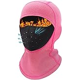 Kids Balaclava Ski Mask (with Breathable Holes) Windproof Winter Fleece Neck Face Warmer Boys Girls