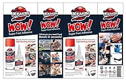 Kraken Bond WOW! CA Glue (6x1.75 oz.) with Spray