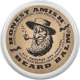 Honest Amish Beard Balm Leave-in Conditioner - Made with only Natural and Organic Ingredients - 2 Ounce Tin