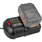 PENGJBATTER DCB112 20V Max Fast Battery Charger for Dewalt, Compatible with DCB205 DCB201 Batteries, Replaces DCB104 DCB107 DCB115 Chargers