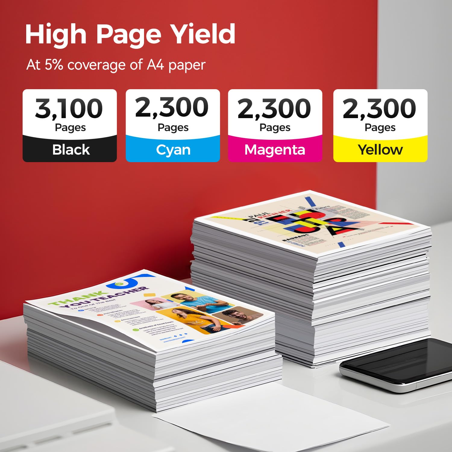 054H Toner Cartridge Set 4-Pack High Yield