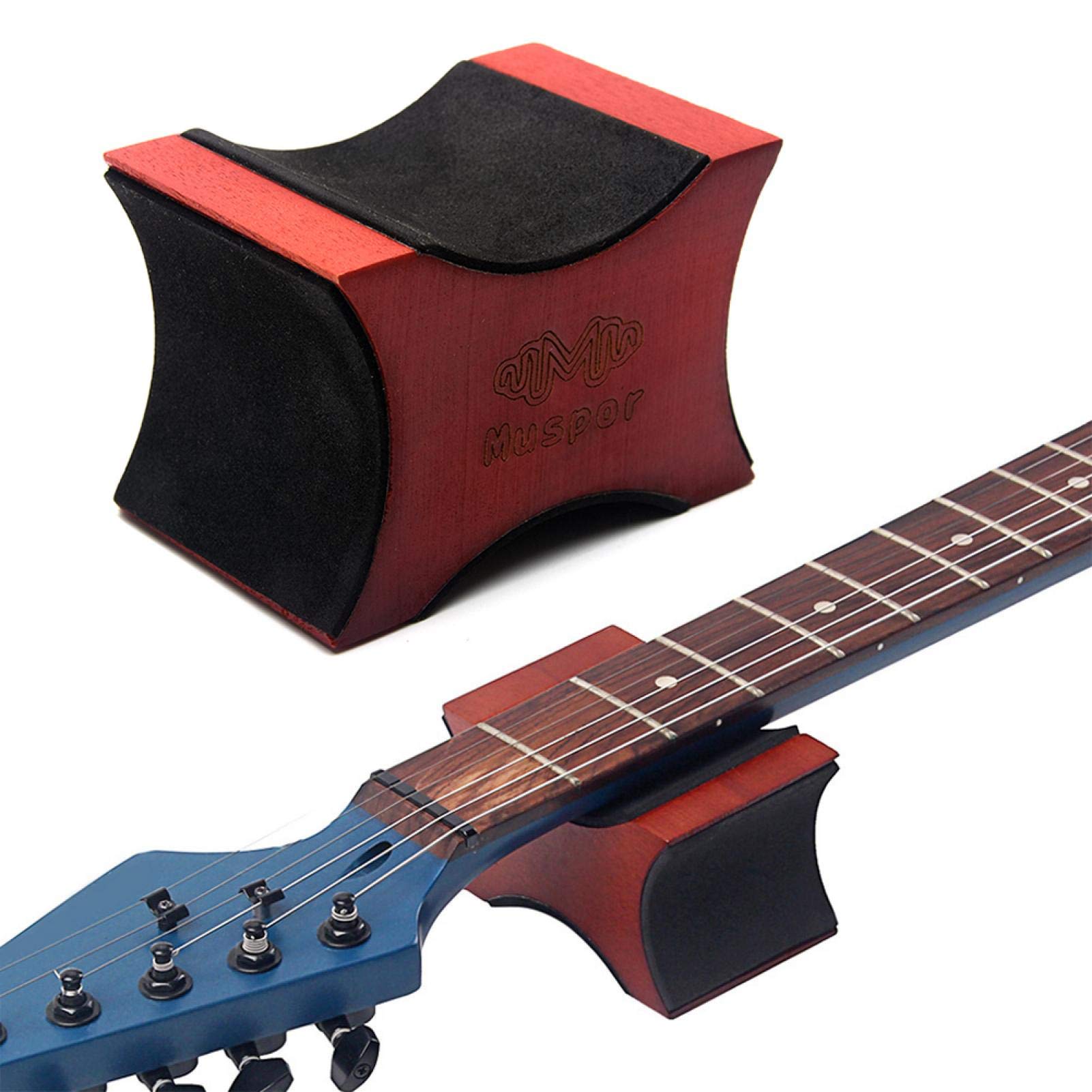 Mahogany Guitar Neck Rest Support, Guitar Neck Rest Support Mahogany Two Height String Instrument Setup Guitar Neck Rest Support Repair Tool
