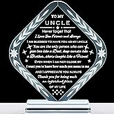 Uncle Gifts from Niece Nephew Meaningful Crystal Gifts for Uncle on Fathers Day Christmas Thanksgiving Day Birthday Presents Idea for Uncle Best Uncle Ever Gifts