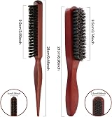 Sularpek 2 Pcs Slick Back Hair Brush Boar Bristle Smoothing Brush view 2
