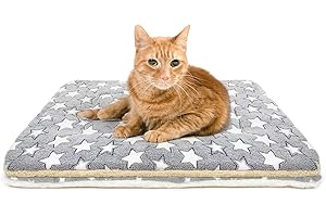 Tierecare 2 Pack Cat Blanket for Indoor Cats Ultra Soft and Warm Calming Cat Bed Fleece Pet Mat for Anxiety and Stress Washab