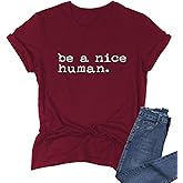 BABEGO Womens Cute Funny T-Shirts Graphic Tees Short Sleeve Tops