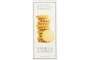 Rustic Bakery Handmade Cookies, Tahitian Vanilla Bean Shortbread, 4 oz