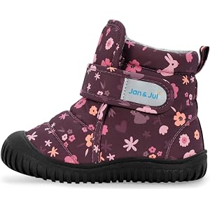 JAN & JUL Insulated Winter Booties for Toddlers, Water-Resistant Snow Boots for Little Kids