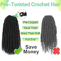 Passion Twist Crochet Hair 10Inch Passion Twist
