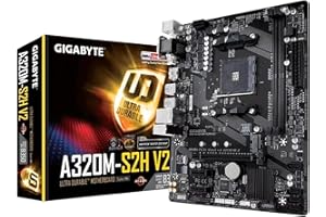 GIGABYTE GA-A320M-S2H (AMD Ryzen AM4/MicroATX/2xDDR4/HDMI/Realtek ALC887/3xPCIe/USB3.1 Gen 1/LAN/Motherboard)