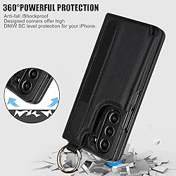 XIMAND for Samsung Galaxy Z Fold 5 Wallet Case with