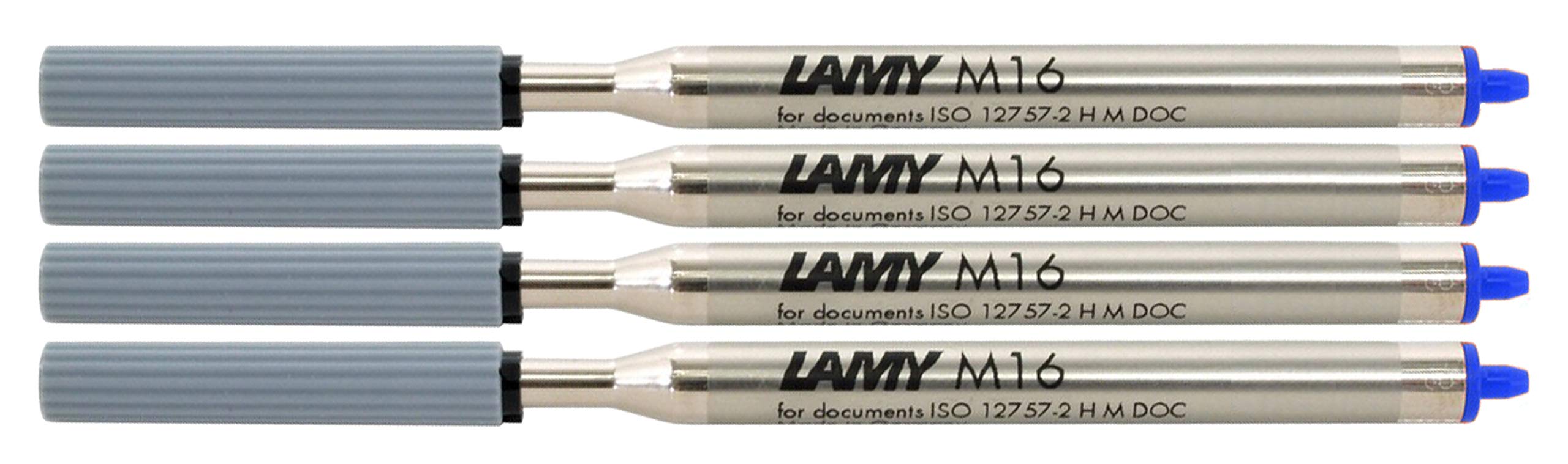 Lamy M16 Refill for Lamy Ballpoint Pen F Blue, 4 x, 1