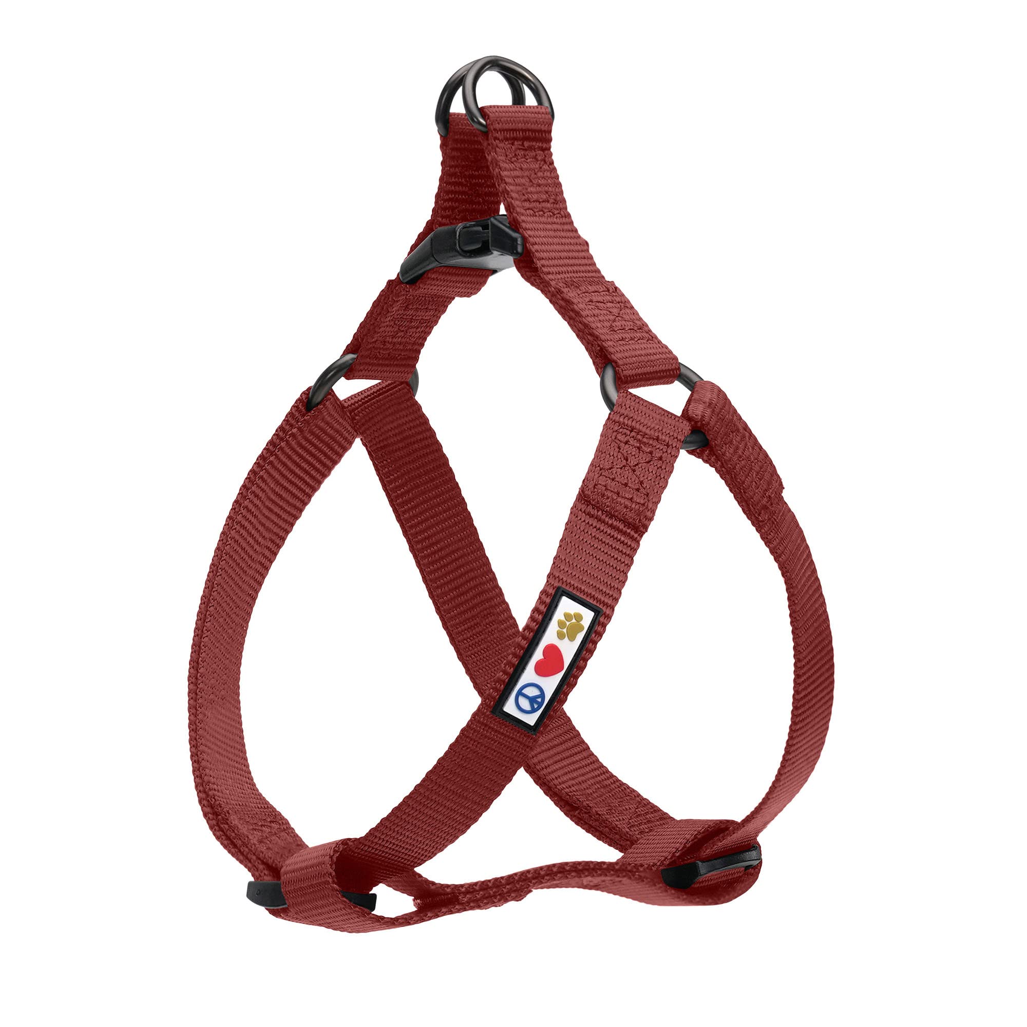Pawtitas Small Dog Harness Adjustable Dog Harness No Pull Harness For Dogs Solid Color S Marsala Brown Harness โ image 1