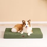 EHEYCIGA Orthopedic Dog Bed Medium 76x51x9cm Removable Cover Dark Green view 8