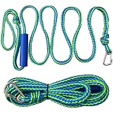 Docking Lines Rope Mooring Bungee - PWC Dock Rope 7FT 10FT 14FT with Foam Float for Personal Watercraft Kayak, Jet Ski, SeaDoo, Boat, Pontoon Bungee Docking Line Rope